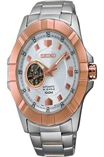 楽天angelica腕時計 セイコー メンズ Seiko SSA074 Skeleton Unisex Rose Gold white face dial watch腕時計 セイコー メンズ