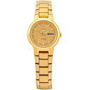 腕時計 セイコー レディース Seiko 5 SYME46K1 Women 039 s Gold Tone Self Winding Automatic Watch腕時計 セイコー レディース