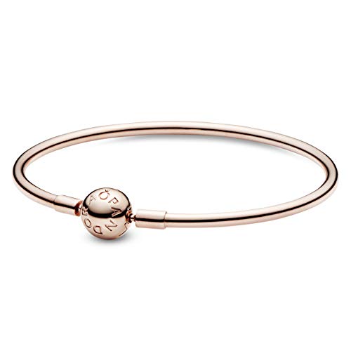 パンドラ ブレスレット チャーム アクセサリー ブランド Pandora Moments Sterling Silver Ball Clasp Bangle for Women - Compatible Moments Charms - Bangle Charm Bracelet - Gift for Her - 6.7 パンドラ ブレスレット チャーム アクセサリー ブランド