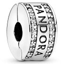 パンドラ ブレスレット チャーム アクセサリー ブランド Pandora Jewelry Logo Cubic Zirconia Charm in Sterling Silverパンドラ ブレスレット チャーム アクセサリー ブランド