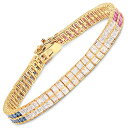 Bonyak Jewelry ブレスレット ジュエリー アメリカ アクセサリー Bonyak Jewelry Genuine Princess Cut Squa...