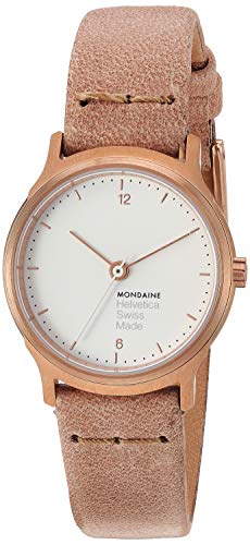 モンディーン 腕時計 モンディーン 北欧 スイス レディース Mondaine - Helvetica MH1.L1111.LG Womens Watch 26mm - Wrist Watch Brown Leather Strap 30m Waterproof Sapphire Crystal Stainless Steel case - Womans Watches - Made i腕時計 モンディーン 北欧 スイス レディース