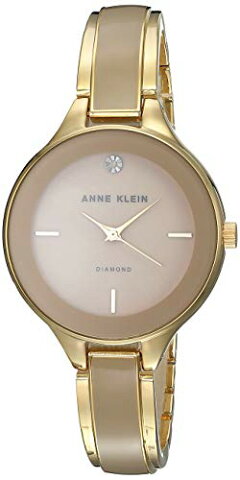 アンクライン 腕時計 レディース 【送料無料】Anne Klein Classic Brown Dial Stainless Steel Ladies Watch AK2702TNGBアンクライン 腕時計 レディース