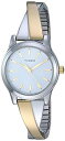 腕時計 タイメックス レディース Timex Women's TW2R98600 Stretch Bangle Crisscross 25mm Two-Tone Expansion Band Watch腕時計 タイメックス レディース(2)