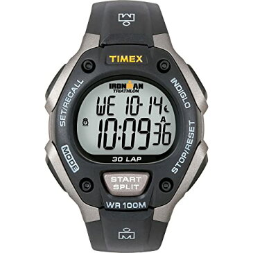 腕時計 タイメックス メンズ 【送料無料】Timex T5E901 Ironman Digital Chronograph Triathlon Watch for Men - Gray & Black腕時計 タイメックス メンズ