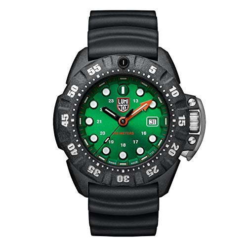 ӻ ߥΥå ꥫSEAL ߥ꥿꡼å  Luminox Men's Wrist Watch Scott Cassell Deep Dive 1550: 45mm Green Display Carbonox Case 300 M Water Resistantӻ ߥΥå ꥫSEAL ߥ꥿꡼å 