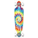 ロングスケートボード スケボー 海外モデル 直輸入 Dropthrou-TiedyeO Yocaher Graphic Series Complete Drop Through Skateboards Longboard w/Black W/ 80A Grip Tape Aluminum Truck ABEC7 Beariロングスケートボード スケボー 海外モデル 直輸入 Dropthrou-TiedyeO