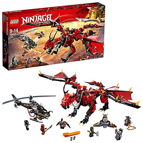 쥴 ˥󥸥㥴 Ninjago Firstbourne Playset, Dragon & Hunter Helicopter Toy,...