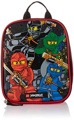 S jWS[ LEGO NINJAGO Future Lunch Box, Insulated Soft Reusable Lunch Bag Meal Container for Boys and Girls, Perfect for School, or Travel, Meal Tote to Keep Food and Drinks Cold, TeamS jWS[