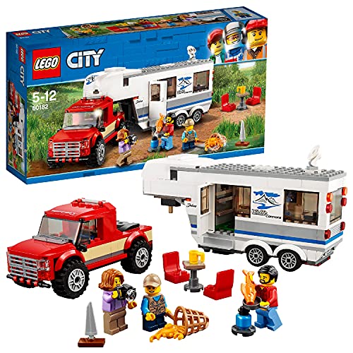 S VeB LEGO City Great Vehicles Pickup & Caravan Playset, Vehicle Construction Toys for KidsS VeB