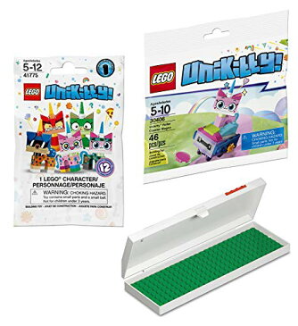 レゴ フレンズ LEGO Kitty Friends Block Building Kit Roller Coaster Unikitty Wagon Mini Figure + Compatible Blind Bag Series 1 + Pen & Pencil Case Red Brick Holder Triple Packレゴ フレンズ