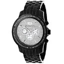腕時計 ラックスマン メンズ LUXURMAN Black Diamond Watches Mens Watch 2.25ct腕時計 ラックスマン メンズ