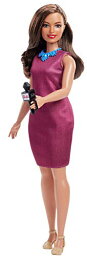 バービー バービー人形 バービーキャリア バービーアイキャンビー 職業 Barbie News Anchor Doll, Brunette Curvy Doll with Microphone, for 3 to 7 Year Oldsバービー バービー人形 バービーキャリア バービーアイキャンビー 職業