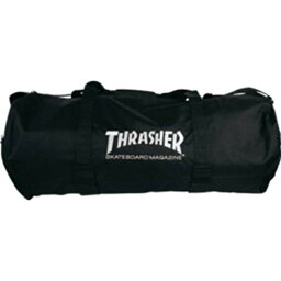 バックパック スケボー スケートボード 海外モデル 直輸入 Thrasher Magazine Logo Black Duffel Bag with Velco Board Strapsバックパック スケボー スケートボード 海外モデル 直輸入