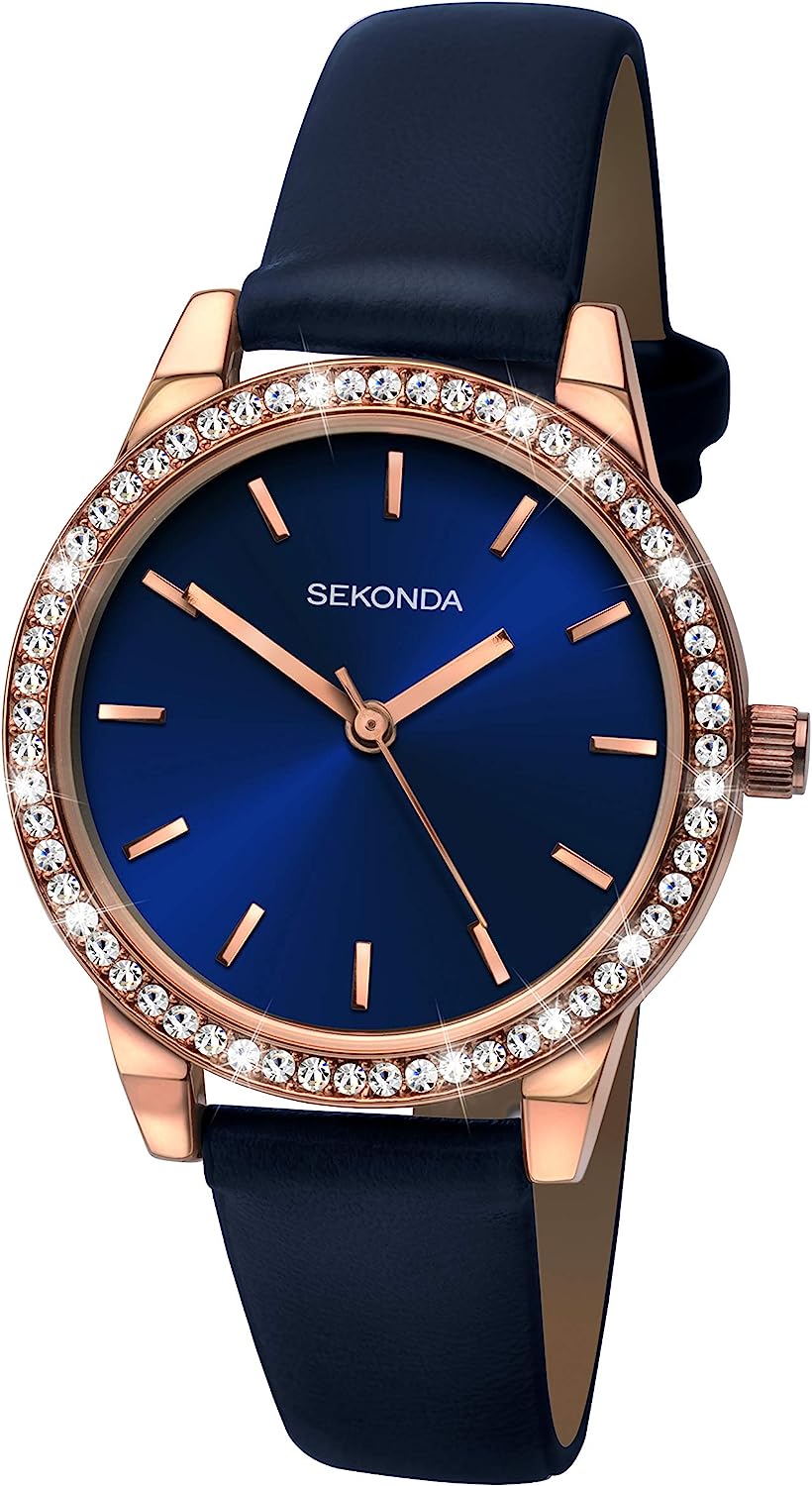 腕時計 セコンダ イギリス レディース Sekonda Women's Analogue Classic Quartz Watch, Blue Strap/Blue Dial, Strap腕時計 セコンダ イギリス レディース 2