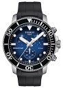 腕時計 ティソ メンズ Tissot Men's Seastar 660/1000 Stainless Steel Casual Watch Black T12...
