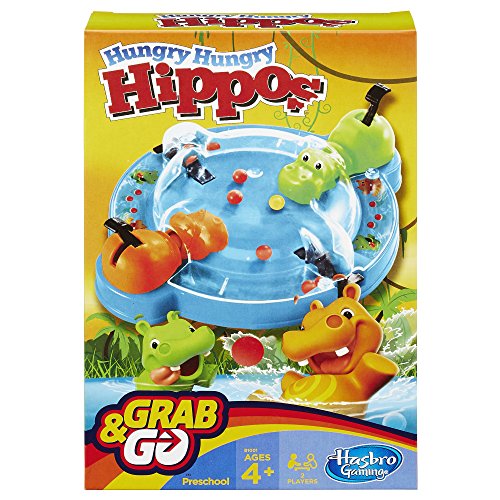 ボードゲーム 英語 アメリカ 海外ゲーム Hasbro Gaming Elefun Friends Hungry Hungry Hippos Grab Go Game (Includes 2 Chomping Hippos)ボードゲーム 英語 アメリカ 海外ゲーム