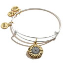 アレックスアンドアニ アメリカ アクセサリー ブランド かわいい Alex and Ani Tokens Expandable Bangle for Women, Sunflower Charm, Two-Tone Finish, 2 to 3.5 inアレックスアンドアニ アメリカ アクセサリー ブランド かわいい