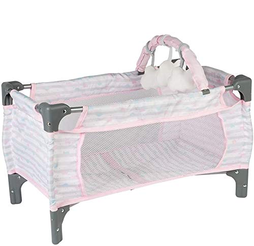 アドラ 赤ちゃん人形 ベビー人形 リアル Adora Pack-N-Play Deluxe Baby Doll Crib Easy to Convert Changing Table Set, Includes Storage Box and Removable Diaper Pad, Holds Most Dolls up to 20”, Perfect Gift for Agアドラ 赤ちゃん人形 ベビー人形 リアル