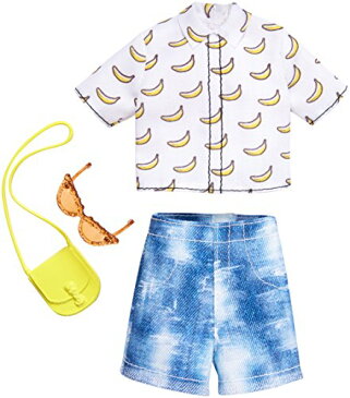 バービー バービー人形 着せ替え 衣装 ドレス 【送料無料】Barbie Complete Looks Banana Print Top & Denim Shorts Fashion Packバービー バービー人形 着せ替え 衣装 ドレス