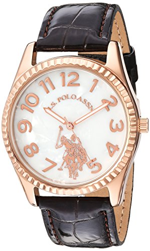 腕時計 ユーエスポロアッスン レディース U.S. Polo Assn. Women's USC42026AZ Analog Display Analog Quartz Brown Watch腕時計 ユーエスポロアッスン レディース