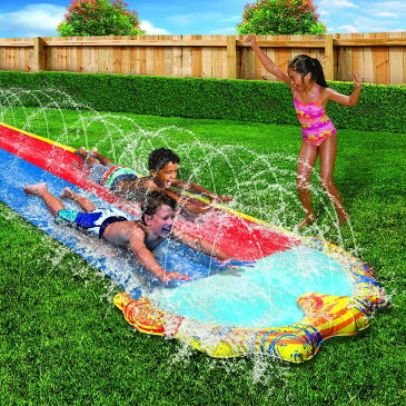 プール ビニールプール ファミリープール オーバルプール 家庭用プール 【送料無料】BANZAI Splash Sprint Water Slide with 16 Foot Dual Racing Lanes and Splash Pool ( Adventure Summerプール ビニールプール ファミリープール オーバルプール 家庭用プール