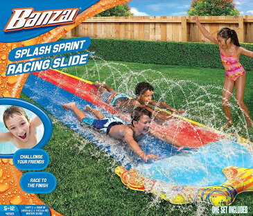 プール ビニールプール ファミリープール オーバルプール 家庭用プール 【送料無料】BANZAI Splash Sprint Water Slide with 16 Foot Dual Racing Lanes and Splash Pool ( Adventure Summerプール ビニールプール ファミリープール オーバルプール 家庭用プール