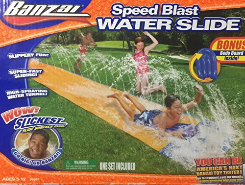 プール ビニールプール ファミリープール オーバルプール 家庭用プール 【送料無料】Banzai Speed Blast 16' Water Slide With Bonus Body Boardプール ビニールプール ファミリープール オーバルプール 家庭用プール