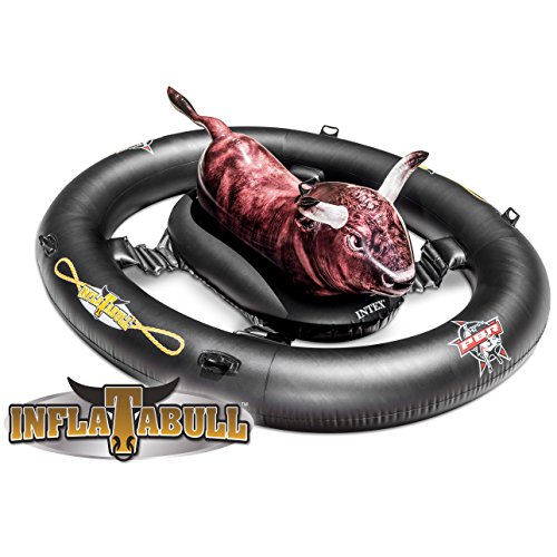 フロート プール 水遊び 浮き輪 【送料無料】Intex Inflat-A-Bull, Inflatable Ride-On Pool Toy with Realistic Printing, 94