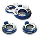 フロート プール 水遊び 浮き輪 Intex River Run II Inflatable Double Rider Inntertube with Buil...