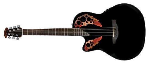 ١ ƥå ľ͢ Ovation Celebrity Collection 6 String Acoustic-Electric Guitar, Left, Black (CE44L-5)١ ƥå ľ͢