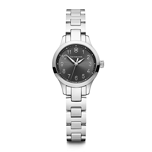 ビクトリノックス 腕時計 ビクトリノックス スイス レディース，ウィメンズ Victorinox Alliance XS - Analog Quartz Watch for Women - Women's Timepiece - Black Dial and Silver Stainless Steel Bracelet腕時計 ビクトリノックス スイス レディース，ウィメンズ