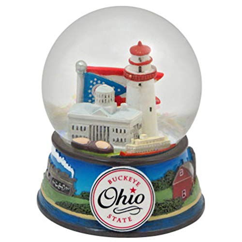 Ρ  ʪ ƥꥢ ǥ Topline Ohio Buckeye State Snow Globe 65mm with Snow - Snow DomeΡ  ʪ ƥꥢ ǥ