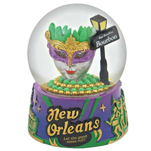 スノーグローブ 雪 置物 インテリア 海外モデル 【送料無料】New Orleans Lousiana Mardis Gras Snow Globe - 65mm - Toplineスノーグローブ 雪 置物 インテリア 海外モデル