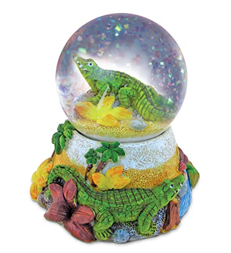 スノーグローブ 雪 置物 インテリア 海外モデル COTA Global Alligator Stone Snow Globe - Sparkly Water Globe Figurine with Sparkling Glitter, Collectible Novelty Ornament for Home Decor, for Birthdays, Christスノーグローブ 雪 置物 インテリア 海外モデル