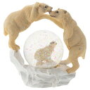 スノーグローブ 雪 置物 インテリア 海外モデル Elanze Designs White Polar Bear Family Magical Whimsical Tabletop Dresser Nightstand Figurine Miniature 45MM Sturdy Polyresin Glitter Water Snow Globe Decoratioスノーグローブ 雪 置物 インテリア 海外モデル