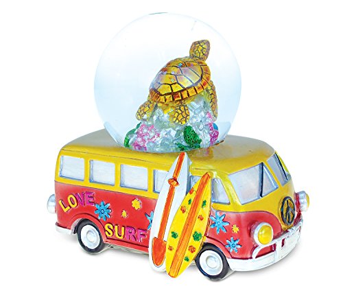 スノーグローブ 雪 置物 インテリア 海外モデル COTA Global Van with Sea Turtle Snow Globe - Water Globe Figurine with Sparkling Glitter, Collectible Novelty Ornament for Home Decor, for Birthdays, Christmas,スノーグローブ 雪 置物 インテリア 海外モデル