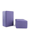 ヨガブロック フィットネス P-INVAPYB964/PURPLE-2PCS Nu-Source Yoga Block (2-Piece), Purple, 9...