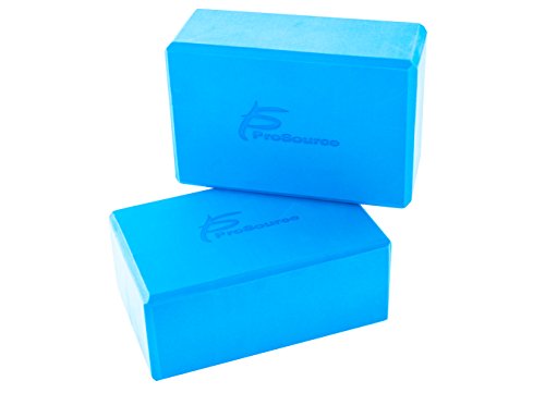ヨガブロック フィットネス ps-2401-blocks-blue Prosource Fit Foam Yoga Blocks Set of 2, High Density EVA Yoga Bricks, Sturdy Yoga Prop Large Size 4”x 6” x 9” (Blue)ヨガブロック フィットネス ps-2401-blocks-blue格安セール情報　楽天　通販