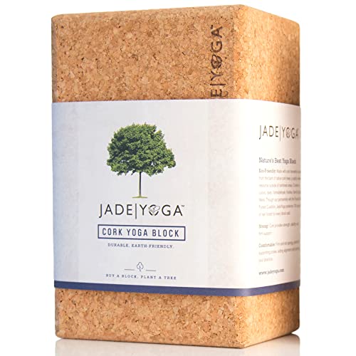 ヨガブロック フィットネス JadeYoga Cork Block - Non-Slip Yoga Prop and Pilates Block | Natural Cork Yoga Block for Stable & Supportive Workouts | Water Resistant & Lightweight Workout Block | Durable Cork Yoga Blocksヨガブロック フィットネス