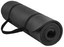 ヨガマット フィットネス BFGY-AP6BLK Signature Fitness All Purpose 1/2-Inch Extra Thick High...