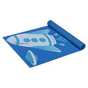 K}bg tBbglX 05-61637 Gaiam Kids Yoga Mat Exercise Mat, Yoga for Kids with Fun Prints - Playtime for Babies, Active & Calm Toddlers and Young Children, Blue Rocket, 3mmK}bg tBbglX 05-61637