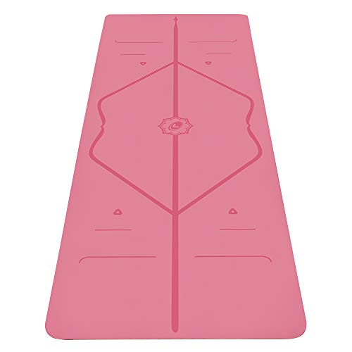 ヨガマット フィットネス YOG-MAT-ORI-PIN-UNI-F Liforme Original Yoga Mat ? Free Yoga Bag Included - Patented Alignment System, Warrior-like Grip, Non-slip, Eco-friendly, sweat-resistant, 4.2mm thick mat ヨガマット フィットネス YOG-MAT-ORI-PIN-UNI-F