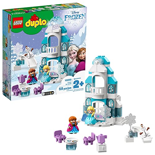 レゴ デュプロ LEGO DUPLO Disney Princess Frozen Ice Castle 10899 Building Toy with Light Brick, Princess Elsa and Anna Mini-Dolls Plus Olaf Figure, Gifts for 2 Year Old Toddlers, Girls & Boysレゴ デュプロ