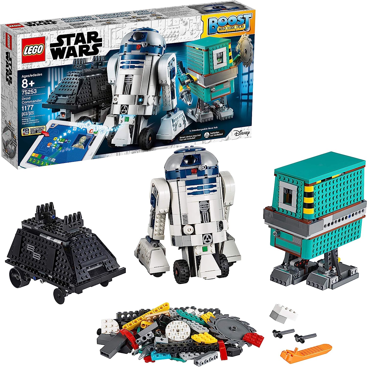 レゴ スターウォーズ 【送料無料】LEGO Star Wars Boost Droid Commander 75253 Star Wars Droid Building Set with R2 D2 Robot Toy for Kids to Learn to Code (1,177 Pieces)レゴ スターウォーズ