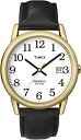 rv ^CbNX fB[X Timex T2H291 Men's Indiglo Easy Reader Gold Tone White Dial Leather Band Analog Watchrv ^CbNX fB[X