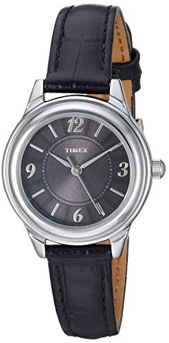 タイメックス タイメックス Timex クラシックス レディース 腕時計 黒のレザーストラップ TW2R86300