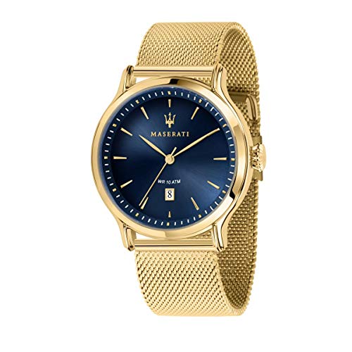 腕時計 マセラティ イタリア メンズ Maserati epoca Mens Analog Quartz Watch with Stainless Steel Gold Plated Bracelet R8853118014腕時計 マセラティ イタリア メンズ