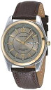 rv A[~g Y 20/1925GYBN Armitron Men's 20/1925GYBN Round Two-Tone Brown Leather Strap Watchrv A[~g Y 20/1925GYBN