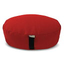 ヨガ フィットネス Bean Products Zafu Meditation Cushion, Oval, Cotton Red - Filled With ...